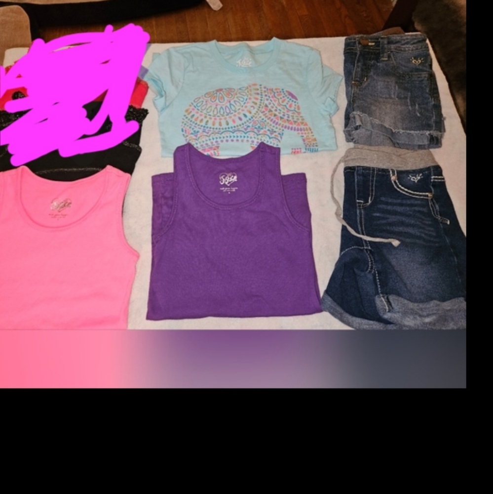 Girl's 5pc Justice Bundle,  Size 8